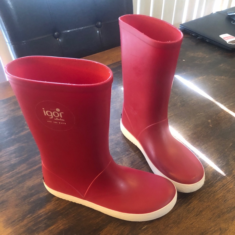 Igor Rain Boots size 35 EU 15 USA